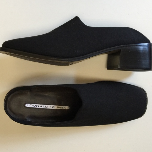 Donald Pliner Black Alexa Mule Slides Slip On 5.5 - Picture 5 of 8